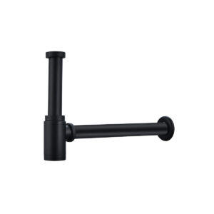 ท่อน้ำทิ้งกระปุก MATT BLACK